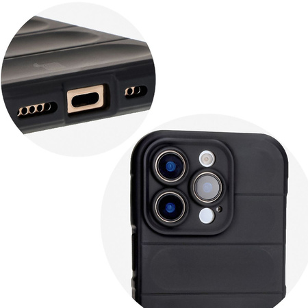 Pancerne etui Bizon Case Tur do iPhone 16 Pro Max, czarne