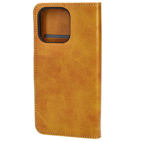 Etui z klapką Bizon Case Pocket do iPhone 13 Pro, brązowe