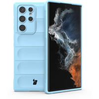 Pancerne etui Bizon Case Tur do Galaxy S22 Ultra, jasnoniebieskie