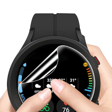 Folia hydrożelowa na ekran Bizon Glass Watch Hydrogel Duo do Galaxy Watch 5 Pro 45 mm, 2 sztuki