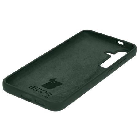 Silikonowe etui Bizon Soft Case do Galaxy S24 Plus, ciemnozielone
