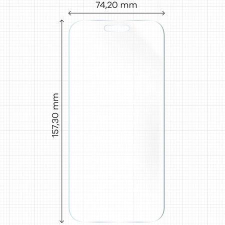 Folia matowa Bizon Glass Hydrogel Sun do iPhone 15 Plus, 2 sztuki