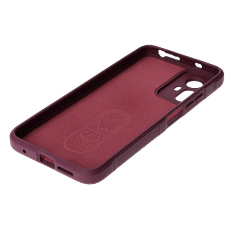 Pancerne etui Bizon Case Tur do Xiaomi Redmi Note 12S, burgundowe
