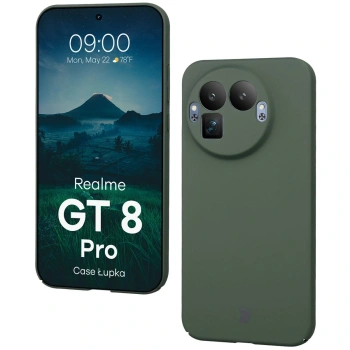 Etui Bizon Case Łupka do Realme GT 8 Pro, zielone