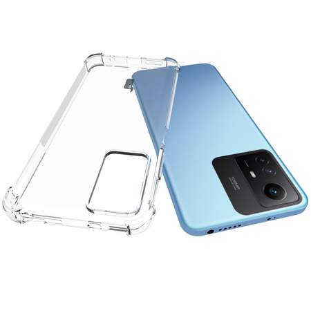 Etui + 2x szkło + obiektyw Bizon Case Clear Pack do Xiaomi Redmi Note 12S, przezroczyste