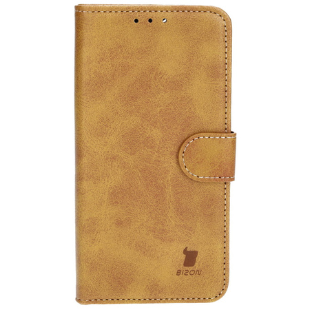 Etui z klapką Bizon Case Pocket do iPhone 13, brązowe
