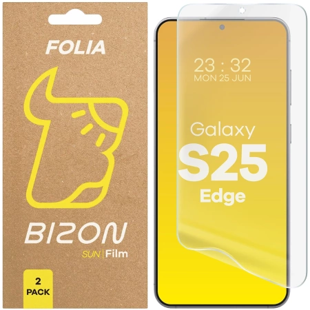 Folia matowa Bizon Glass Film Sun Duo do Galaxy S25 Edge, 2 sztuki