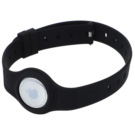 Etui Bizon Case Locator Pets do Apple AirTag, czarne