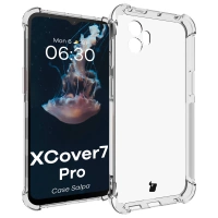 Elastyczne etui Bizon Case Salpa do Galaxy XCover 7 Pro, przezroczyste