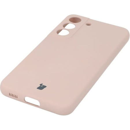 Etui Bizon Case Silicone do Galaxy S22, jasnoróżowe
