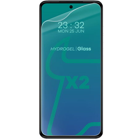 Folia hydrożelowa na ekran Bizon Glass Hydrogel Front do Motorola Moto G14 / G54 / G55 / G84, 2 sztuki