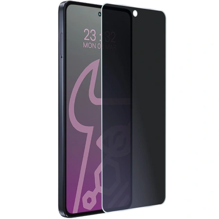 Prywatyzujące szkło hybrydowe Bizon Glass Mule Shadow do Motorola Moto G86 Power 5G, matowe