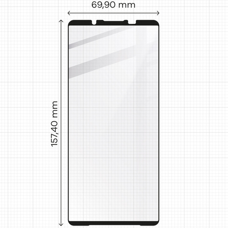 Szkło hartowane Bizon Glass Edge 2 do Sony Xperia 1 VI, czarne