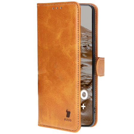 Etui z klapką Bizon Case Pocket do Realme 12 Pro / 12 Pro+, brązowe