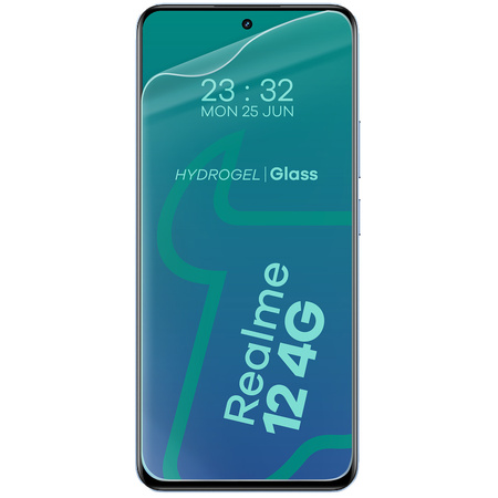 Folia hydrożelowa na ekran Bizon Glass Hydrogel Front do Realme 12 4G, 2 sztuki
