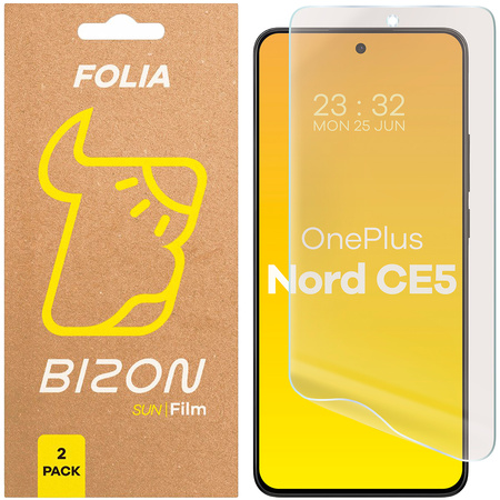 Folia matowa Bizon Glass Film Sun Duo do OnePlus Nord CE5 5G, 2 sztuki