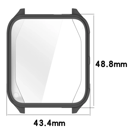 Etui z osłoną ekranu Bizon Case Watch Felipe do Garmin Venu X1, szare