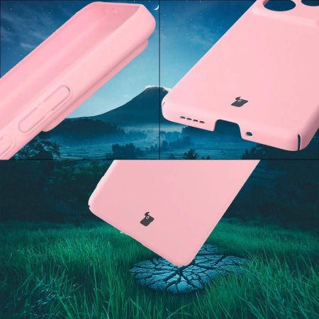 Etui Bizon Case Łupka do Realme GT 7 / 7T, różowe