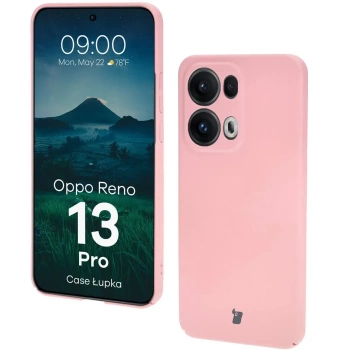 Etui Bizon Case Łupka do Oppo Reno13 Pro, różowe