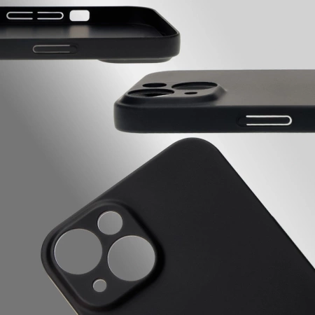 Etui Bizon Case Łupka do iPhone 14, czarne