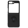 Etui Bizon Case Silicone Ring Sq do Galaxy Z Flip5, czarne