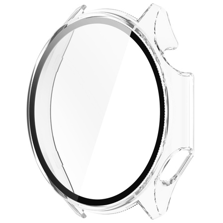 Etui ze szkłem do zegarka Bizon Case+Glass Watch do OnePlus Watch 3 / Oppo Watch X2, przezroczyste