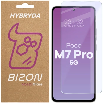 Elastyczne szkło hybrydowe Bizon Glass Mule do iPhone 16 Plus