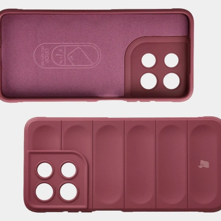 Pancerne etui Bizon Case Tur do Motorola Moto G57 Power / G67 Power, burgundowe