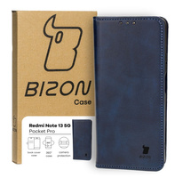 Etui z klapką Bizon Case Pocket Pro do Xiaomi Redmi Note 13 5G, granatowe