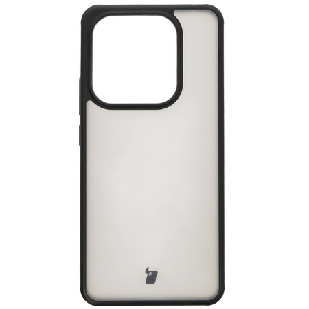 Etui Bizon Case Angelo do Xiaomi Redmi Note 14 5G, półprzezroczyste z czarną ramką
