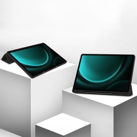 Etui Bizon Case Tab Lizard do Samsung Galaxy Tab S9 FE Plus, czarne