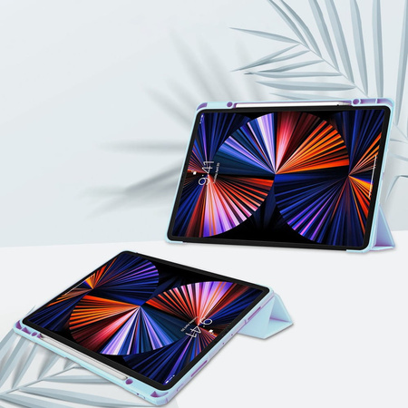 Etui Bizon Case Tab Clear Matt do iPad Pro 12.9 2022/2021/2020/2018, błękitne