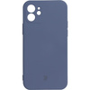 Etui Bizon Case Silicone do iPhone 12, szare