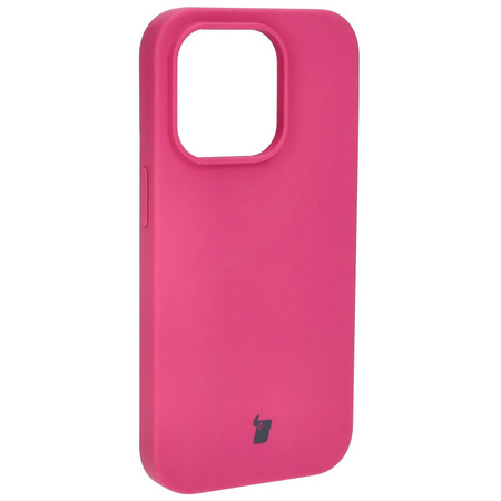 Etui silikonowe do iPhone 15 Pro Bizon Soft Case, fuksja