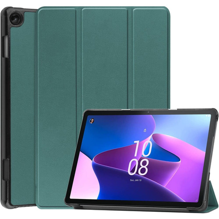 Etui Bizon Case Tab Croc do Lenovo Tab M10, ciemnozielone