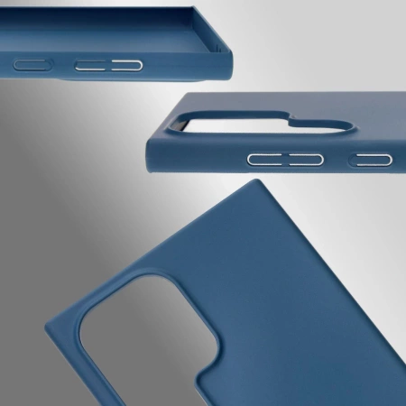 Etui Bizon Case Łupka do Galaxy S24 Ultra, niebieskie