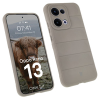 Pancerne etui Bizon Case Tur do Oppo Reno13, jasnoszare
