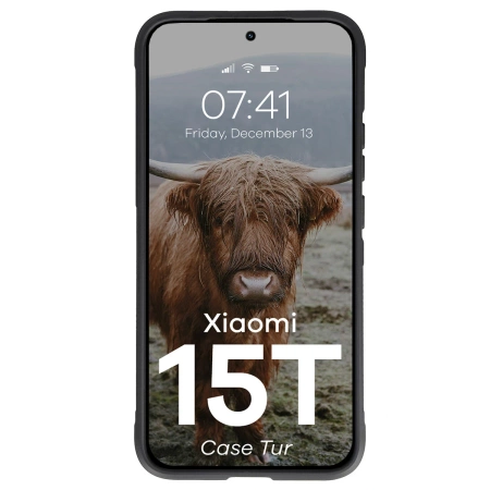 Pancerne etui Bizon Case Tur do Xiaomi 15T, czarne