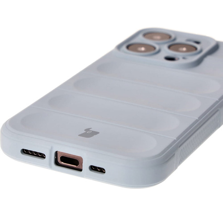 Pancerne etui Bizon Case Tur do iPhone 15 Pro, jasnoniebieskie