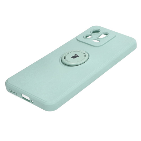 Etui Bizon Case Silicone Ring Sq do Xiaomi 13, turkusowe