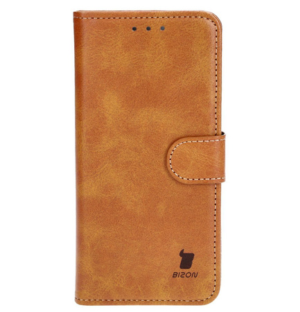 Etui z klapką Bizon Case Pocket do Galaxy S24, brązowe