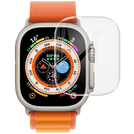 Folia hydrożelowa na ekran Bizon Glass Watch Hydrogel Duo, Apple Watch Ultra 49mm, 2 sztuki