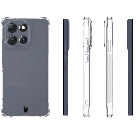 Elastyczne etui Bizon Case Salpa do Motorola Moto G86 Power 5G, przezroczyste