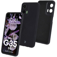 Silikonowe etui Bizon Soft Case do Motorola Moto G35 5G, czarne