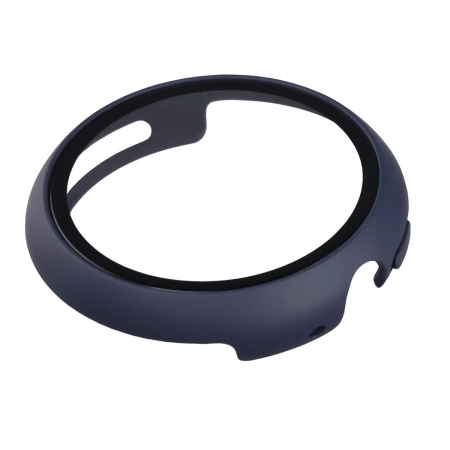 Etui ze szkłem do zegarka Bizon Case Watch Adamo do Google Pixel Watch 4 45 mm, matowe granatowe