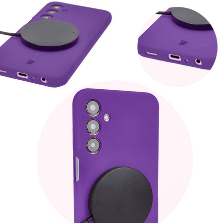 Etui silikonowe Bizon Soft Case do Galaxy A25 5G, fioletowe