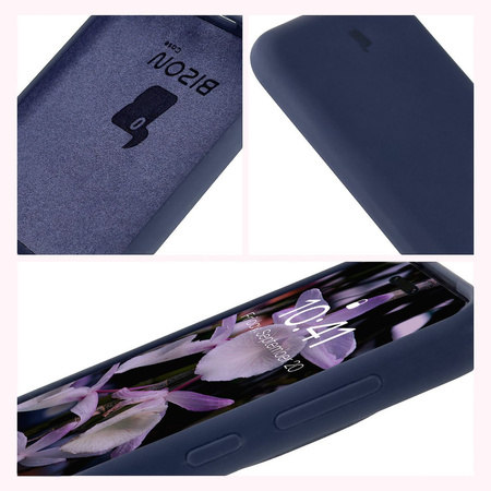 Silikonowe etui Bizon Soft Case do Honor Magic7 Pro, ciemnoniebieskie