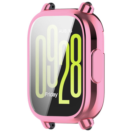 Etui Bizon Case Watch Felipe do Xiaomi Redmi Watch 5 Lite, różowe