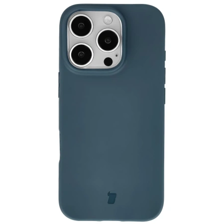 Etui z recyklingu Bizon Case ReLeaf do iPhone 16 Pro, ciemnoniebieskie