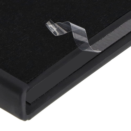 Etui Bizon Case Silicone Ring Sq do Samsung Galaxy Z Flip5, czarne